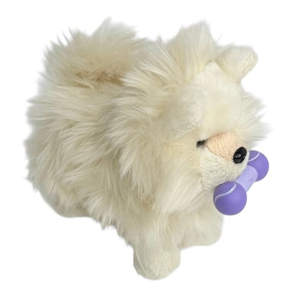 American Girl Pomeranian Dog & Bone Poseable Doll Pet Puppy Plush Faux Fur Toy - Picture 3 of 10
